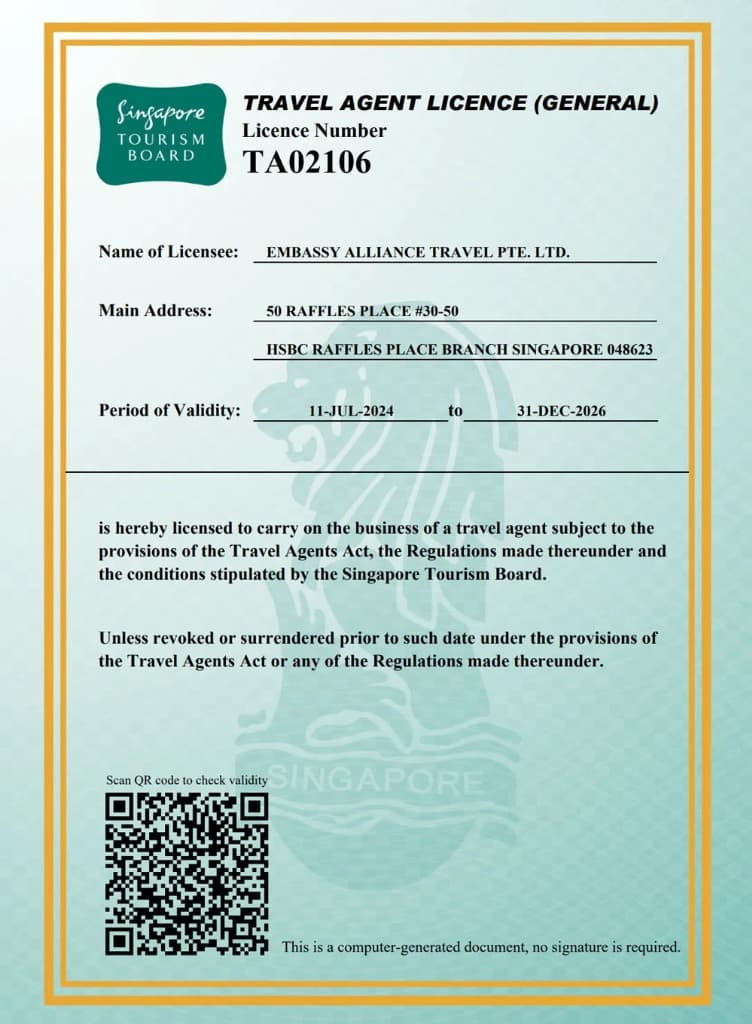 Singapore License 1