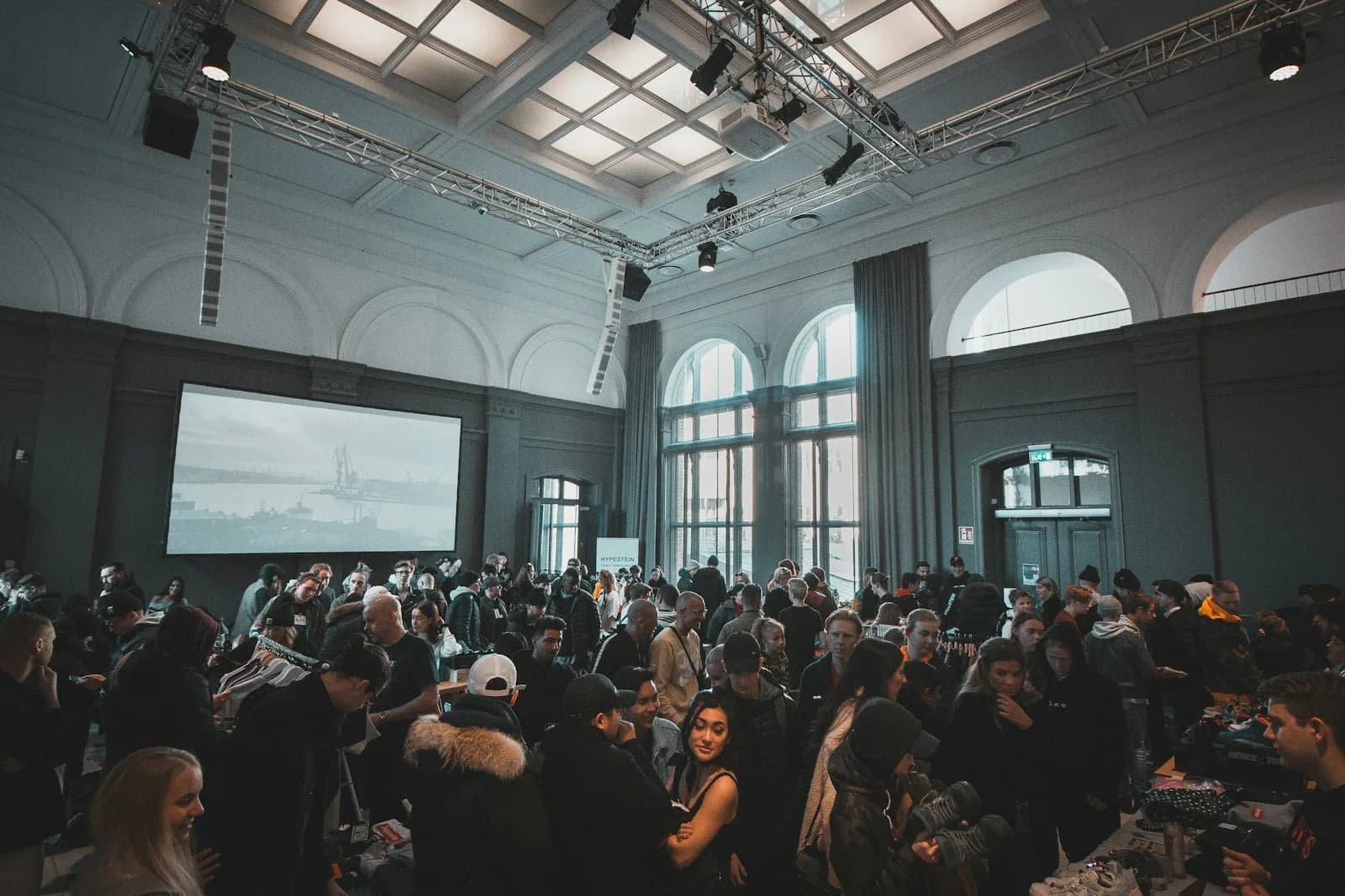 Business guests networking at a corporate event