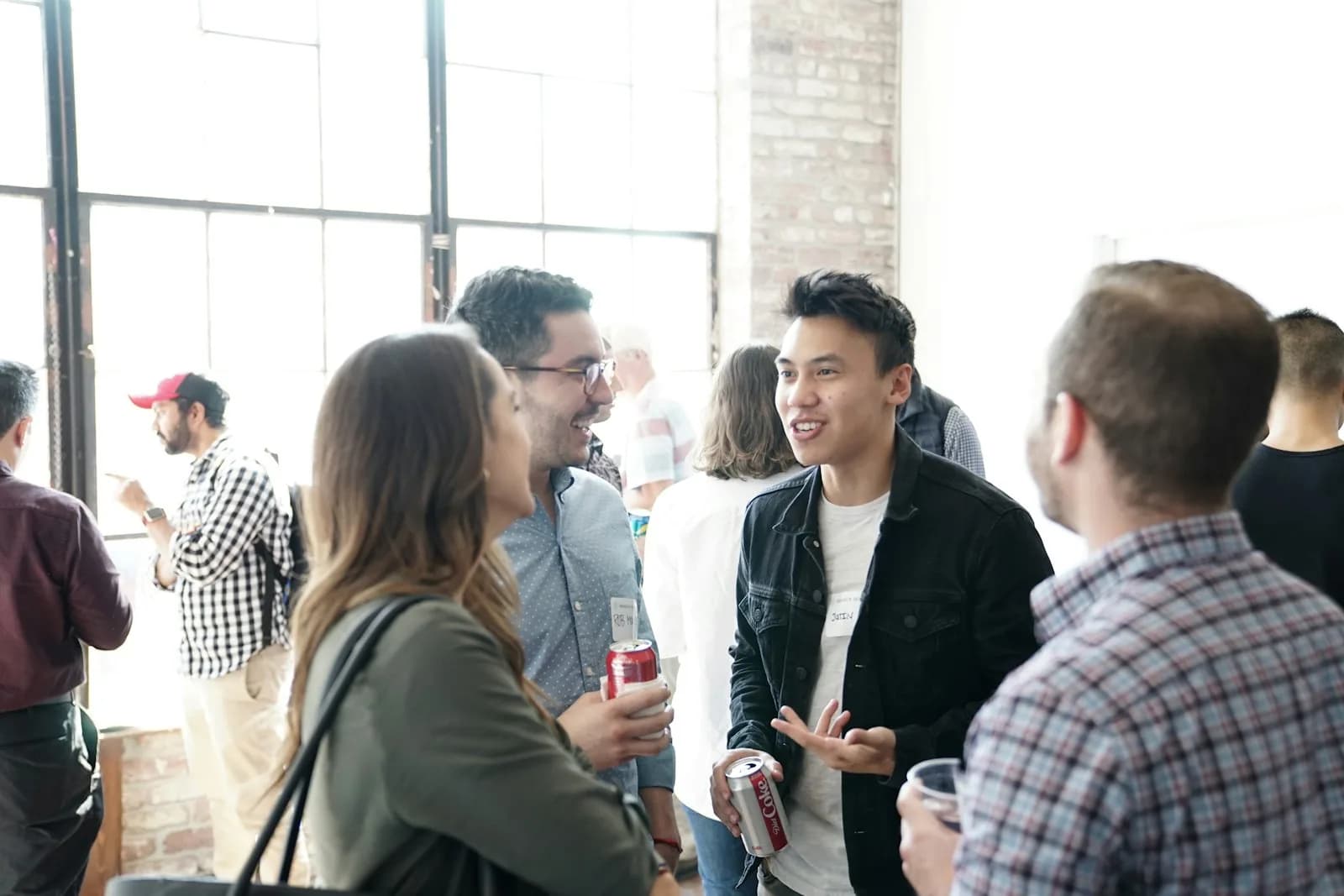 Business guests networking at a corporate event