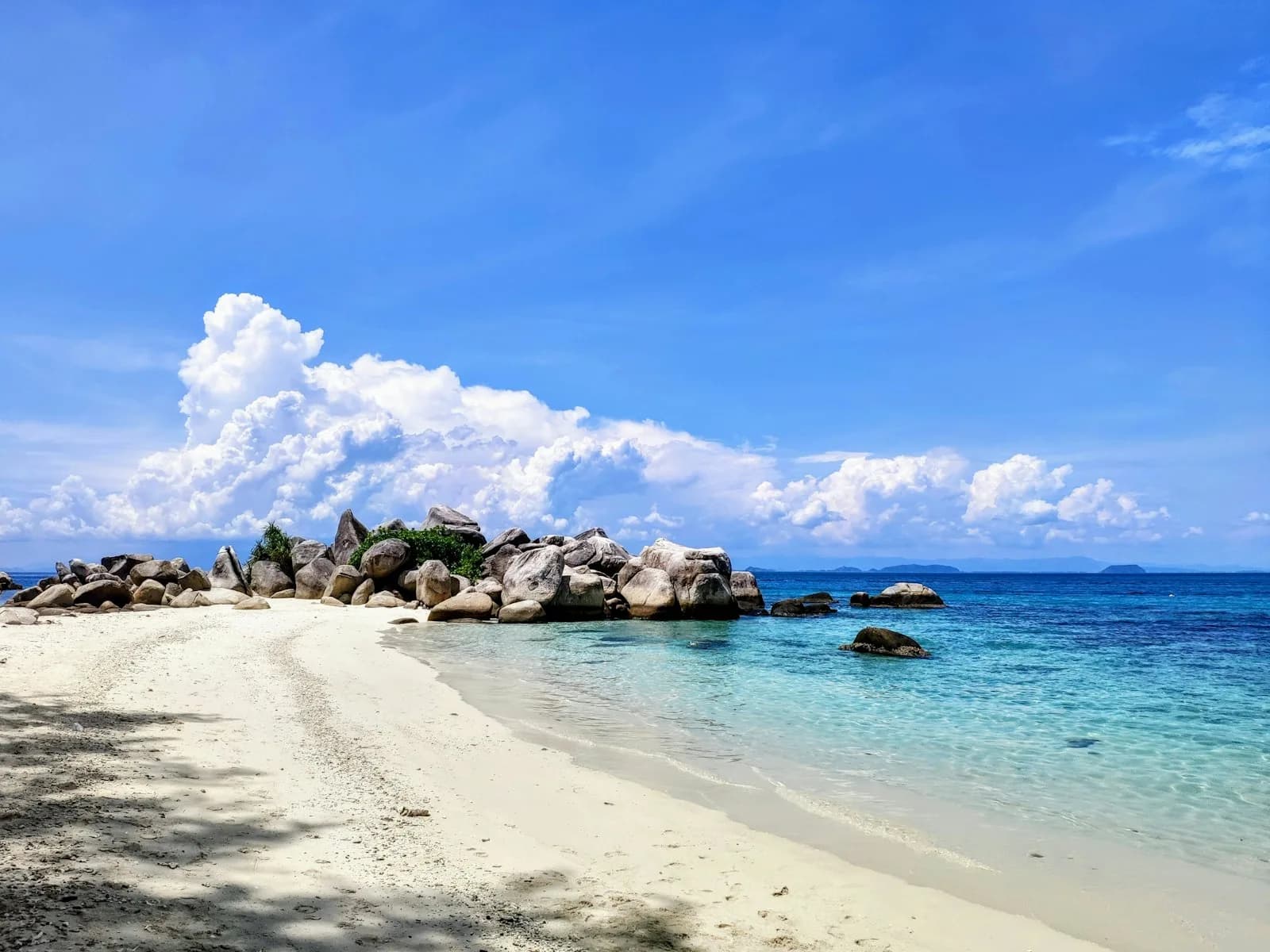 A speedboat crossing to the Perhentian Islands