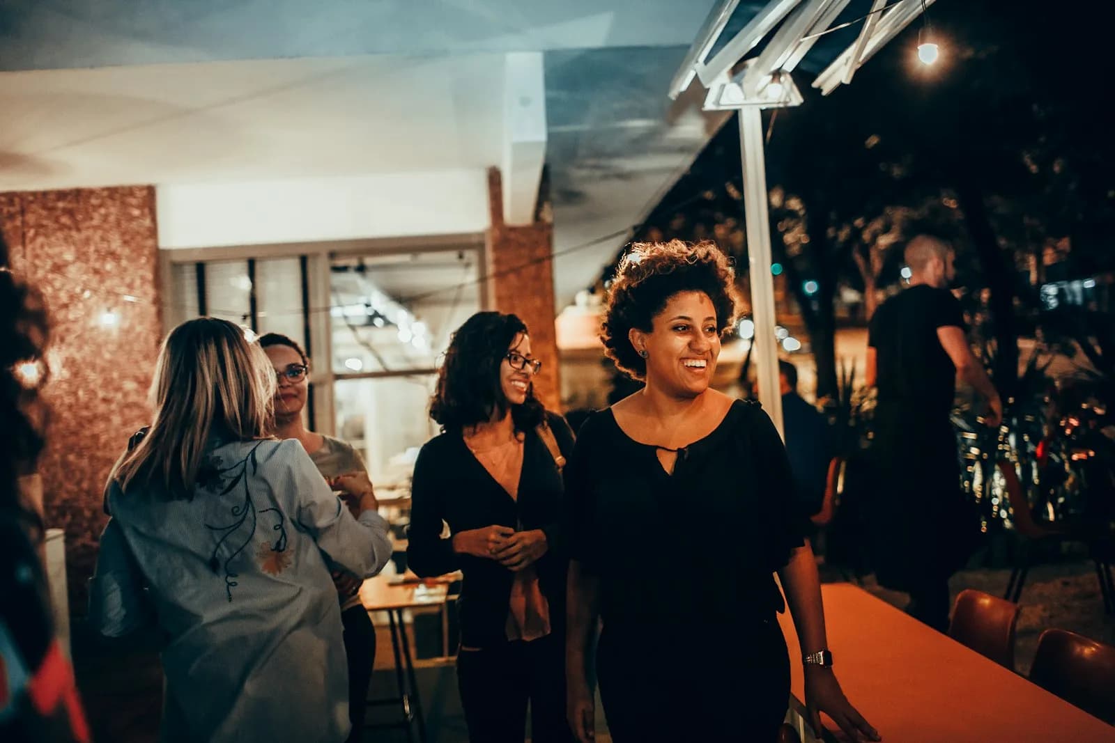Business guests networking at a corporate event