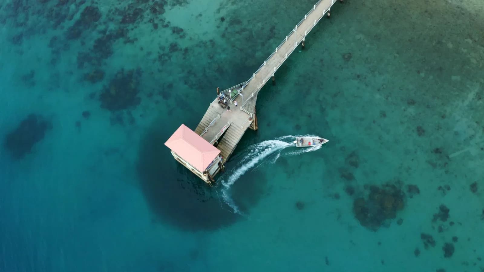 A jetty and village on Tioman Island