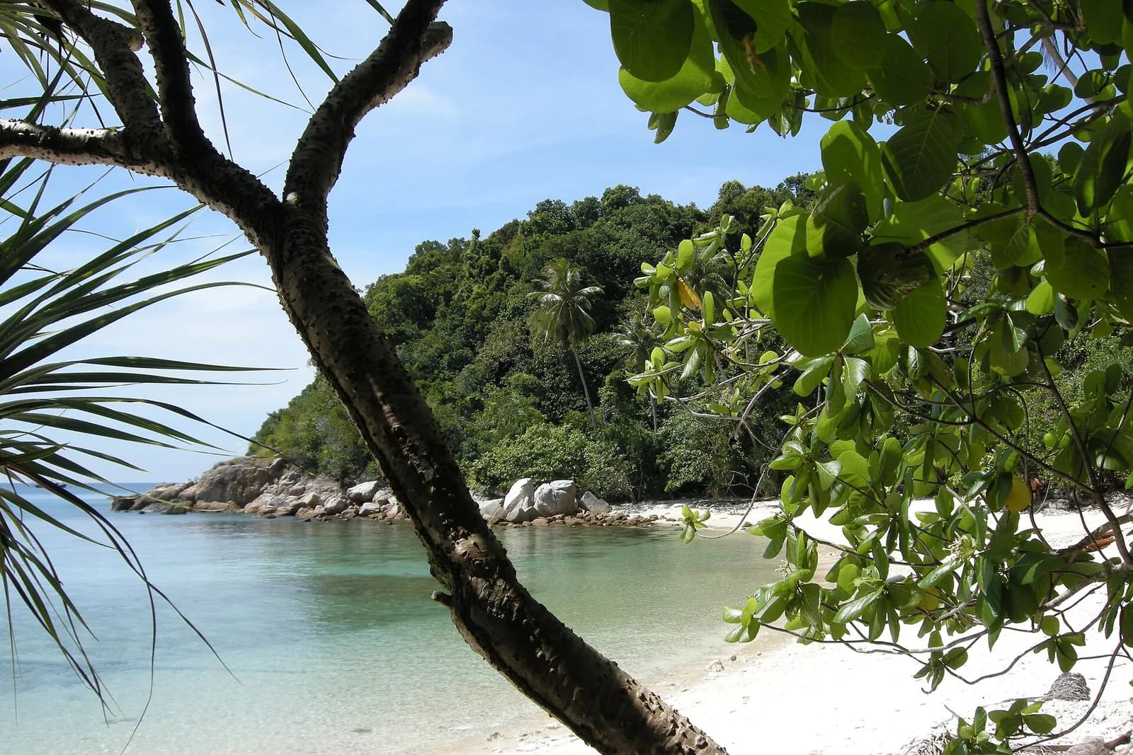 Tropical lagoon on the west coast of Perhentian Kecil