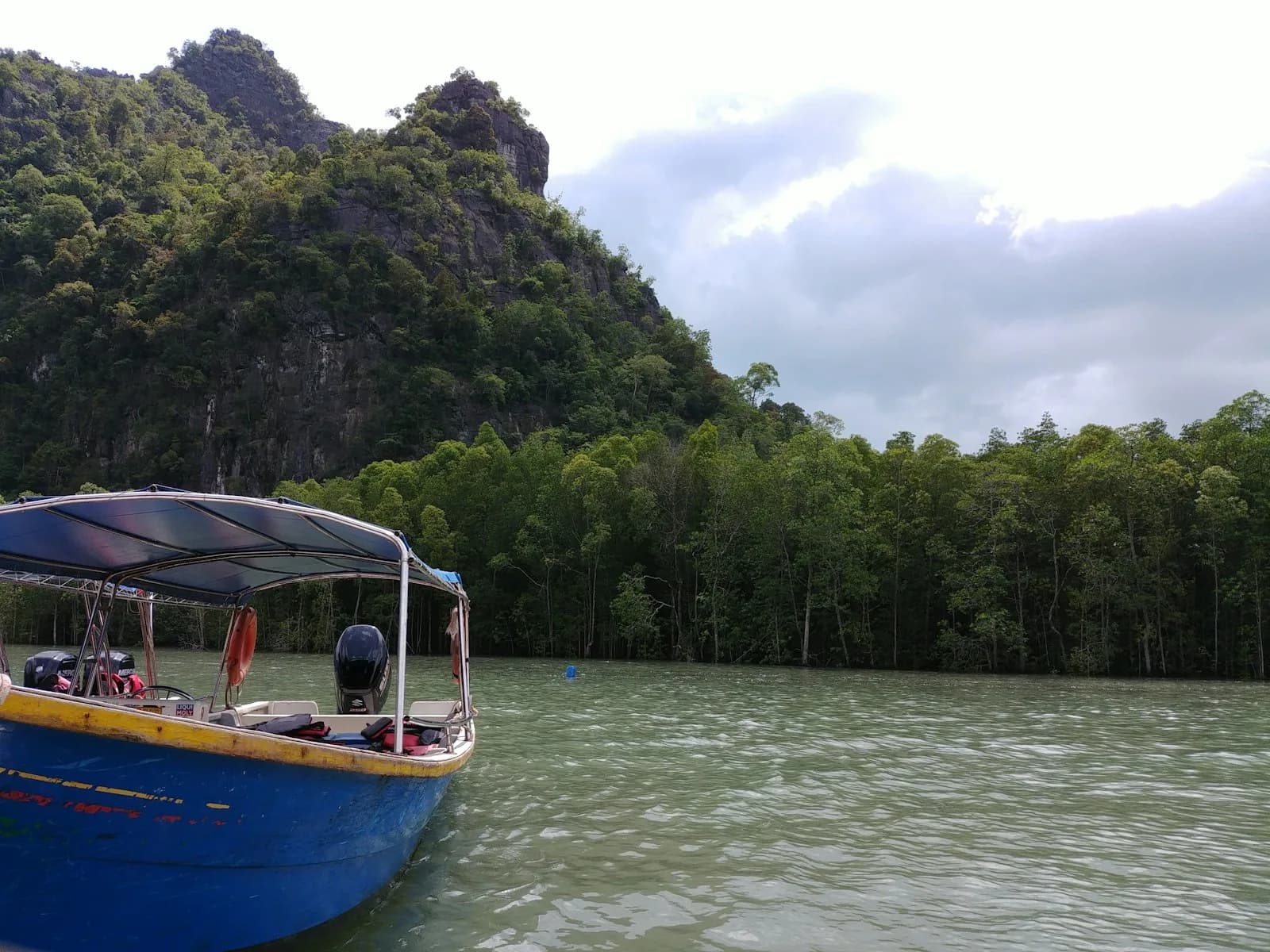 An aerial view over the islands of Langkawi