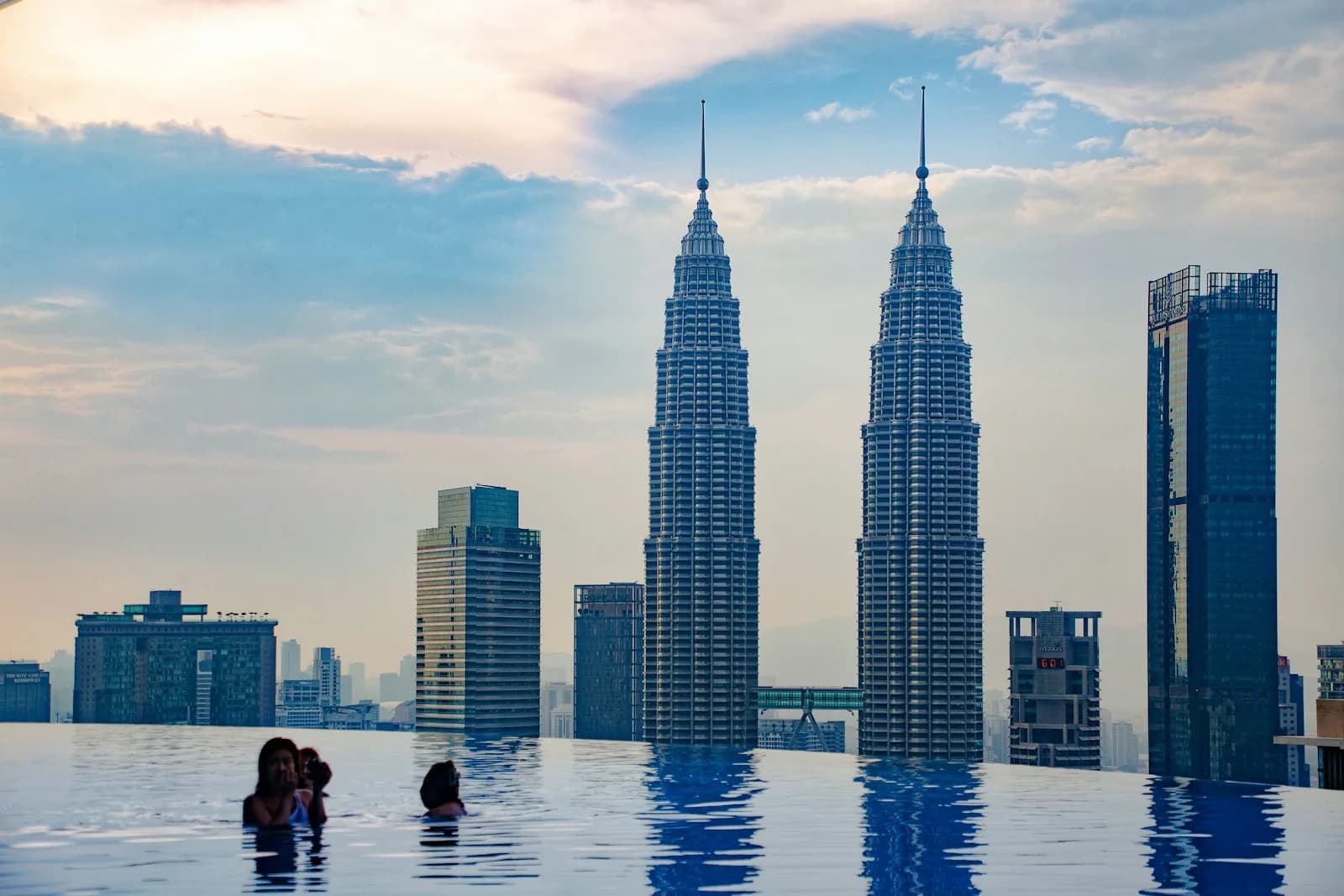 A resort pool on a Malaysia holiday extension