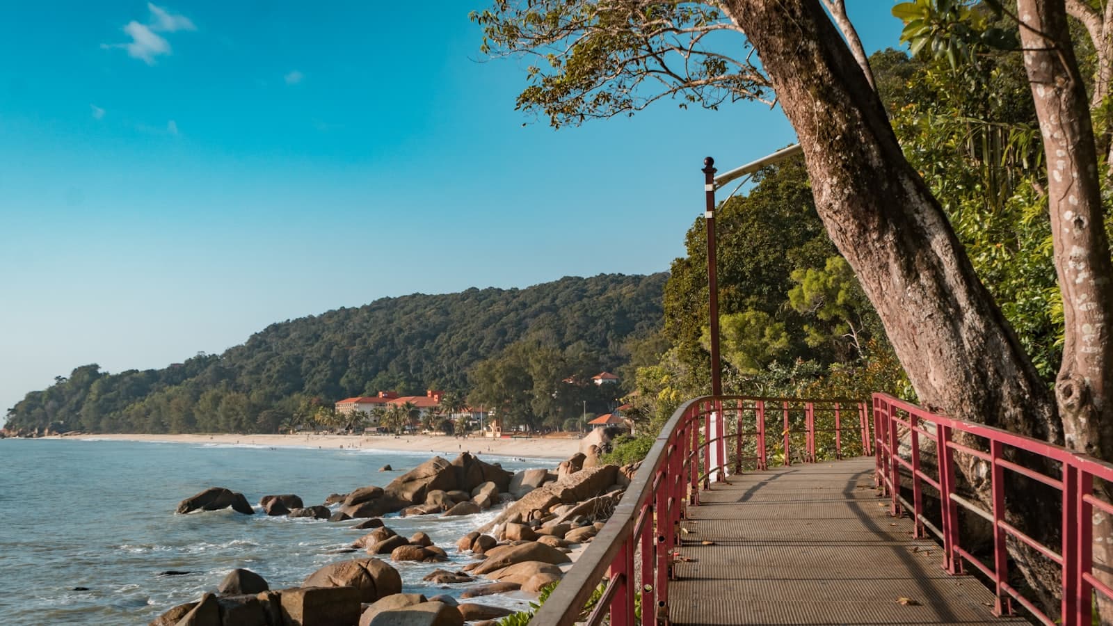 The boardwalk at Teluk Cempedak, Kuantan