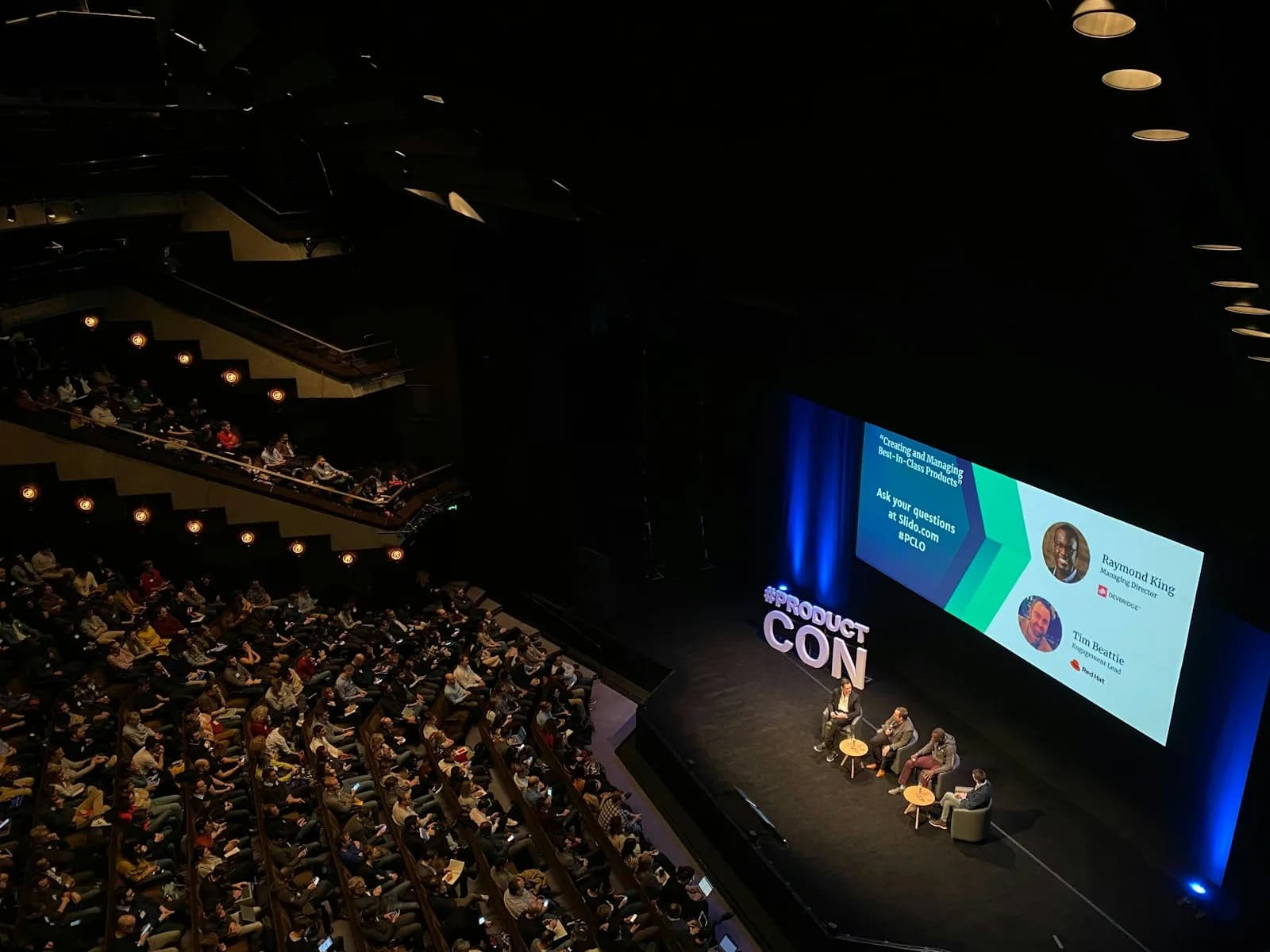 Delegates seated at a business conference