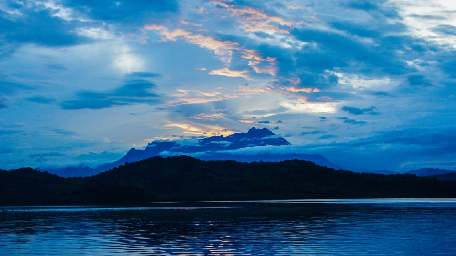 Mount Kinabalu before dawn, Sabah