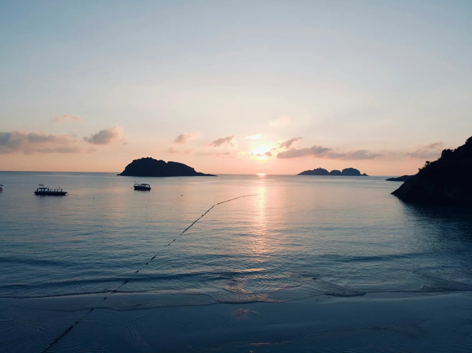 Sunset over the Terengganu coast