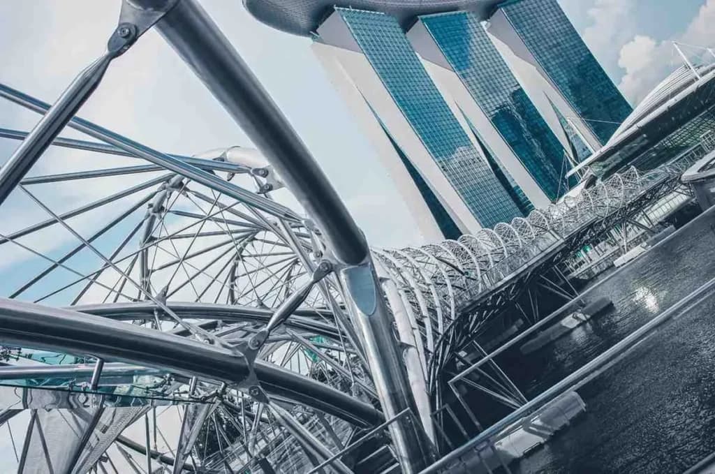 Helix Bridge-places to see in marina bay