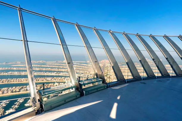 Sky Views Glass Slide - places to visit for couples in dubai