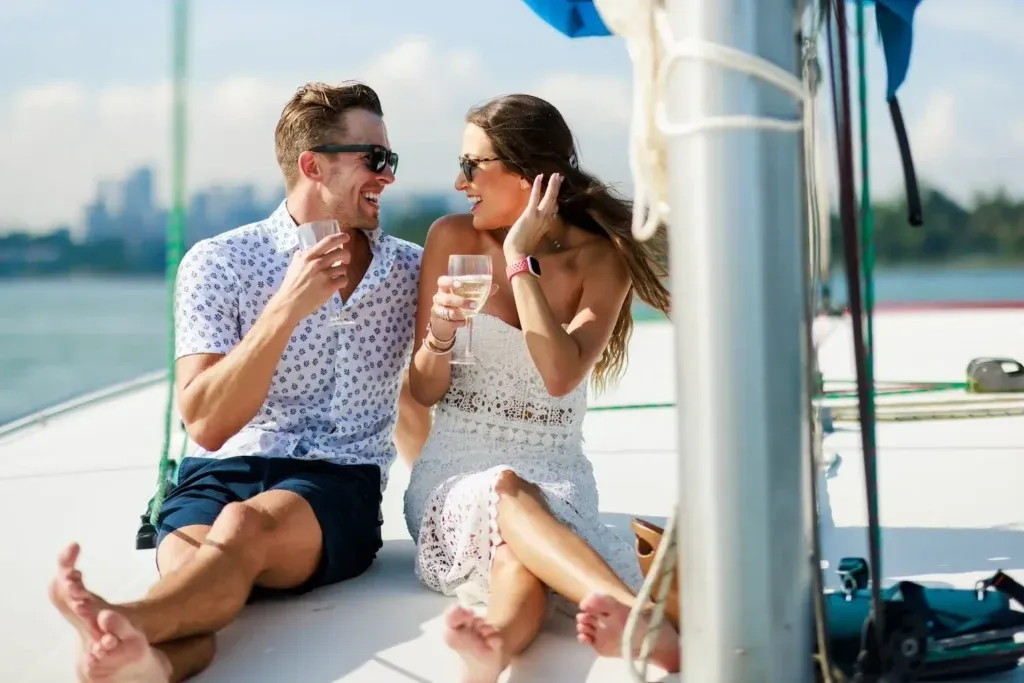 Sunset Dinner Cruise from Marina at Keppel Bay, Sailing with a View