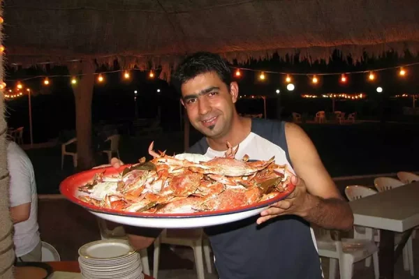 Crab hunting