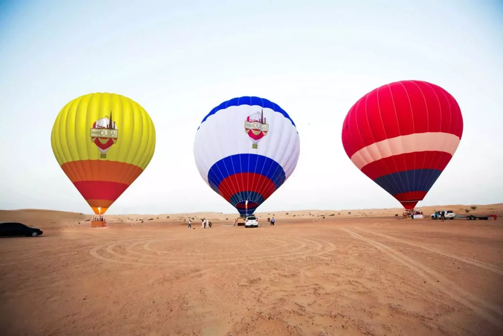 Hot air balloon flight