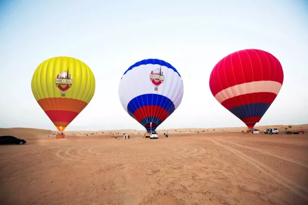 Hot air balloon flight