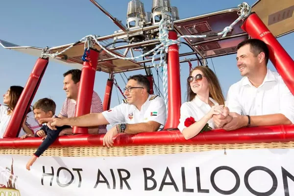 Hot air balloon flight
