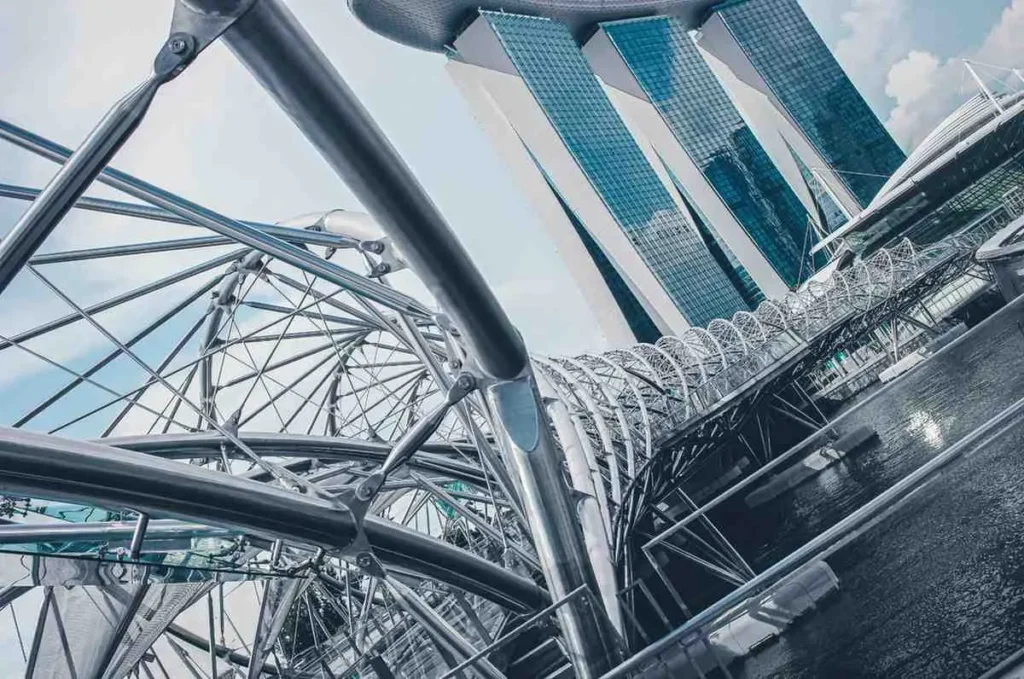 Helix Bridge-places to see in marina bay