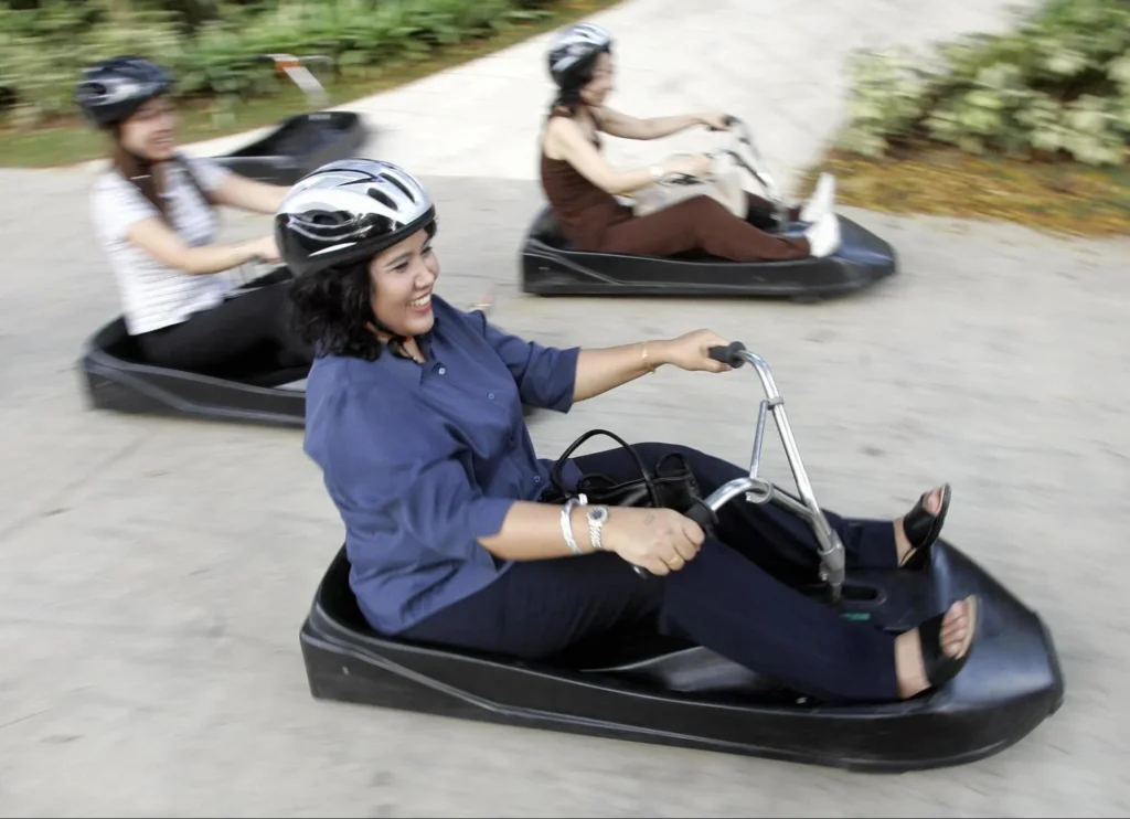 Skyline Luge at Skyline Luge Sentosa, Fun Competition for Two Singapore Adventure Activities for Couples